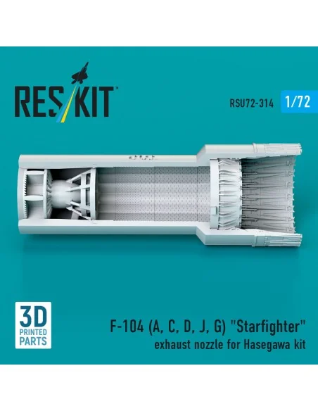 F-104 (A, C, D, J, G) Starfighter exhaust nozzle for Hasegawa kit (...