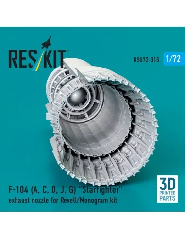 F-104 (A, C, D, J, G) Starfighter exhaust nozzle for Revell/Monogra...