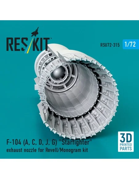 F-104 (A, C, D, J, G) Starfighter exhaust nozzle for Revell/Monogra...