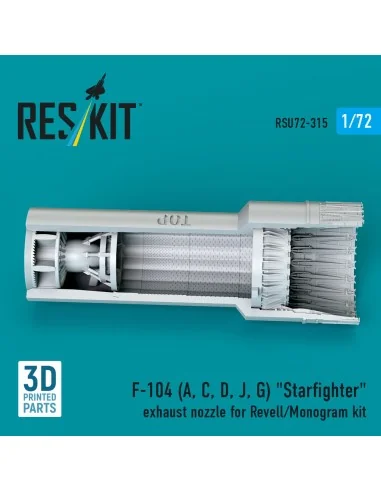 F-104 (A, C, D, J, G) Starfighter exhaust nozzle for Revell/Monogra...