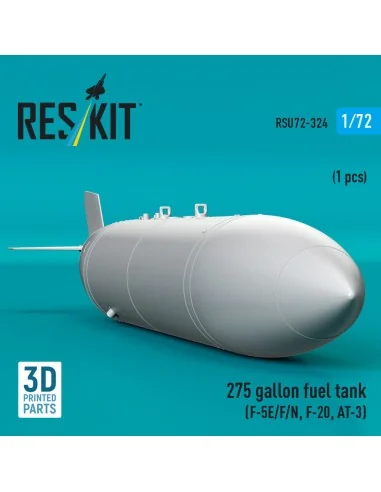 275 gallon fuel tank (F-5E/F/N, F-20, AT-3) (1 pcs) (3D Printed), 1...
