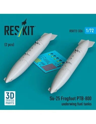 Su-25 Frogfoot PTB-800 underwing fuel tanks (2 pcs) (3D Printed), 1...