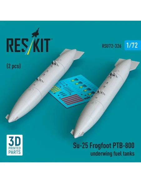Su-25 Frogfoot PTB-800 underwing fuel tanks (2 pcs) (3D Printed), 1...