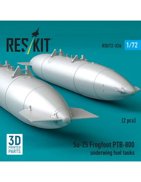 Su-25 Frogfoot PTB-800 underwing fuel tanks (2 pcs) (3D Printed), 1...