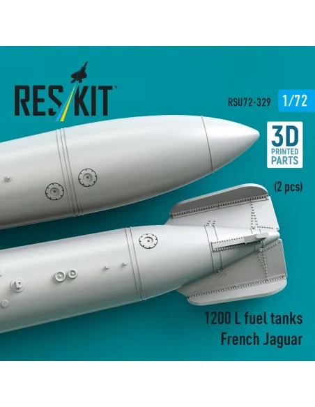 1200 L fuel tanks French Jaguar (2 pcs) (3D Printed), 1/72 - ResKit...