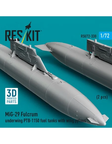 MiG-29 Fulcrum underwing PTB-1150 fuel tanks with wing pylons (2 pc...