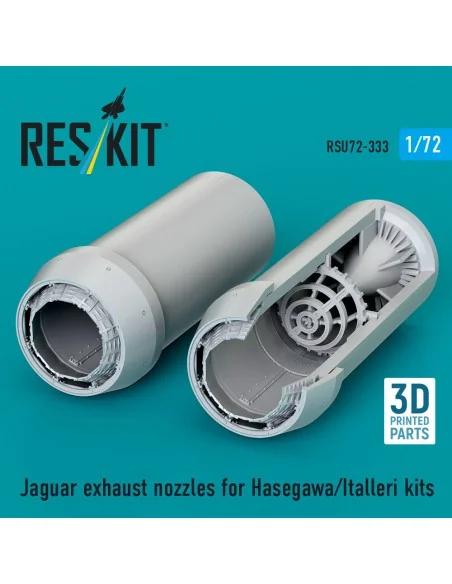 Jaguar exhaust nozzles for Hasegawa/Italleri kits (3D Printed), 1/7...