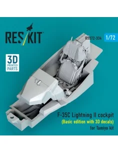 F-35C Lightning II cockpit (Basic edition with 3D decals) for Tamiy...