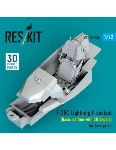 F-35C Lightning II cockpit (Basic edition with 3D decals) for Tamiy...