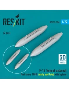 F-14 Tomcat external fuel tanks 1000l (early and late) with pylons ...