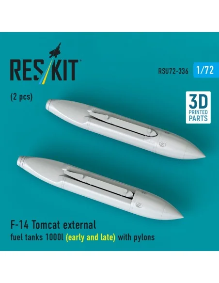 F-14 Tomcat external fuel tanks 1000l (early and late) with pylons ...
