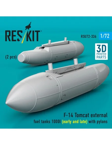 F-14 Tomcat external fuel tanks 1000l (early and late) with pylons ...