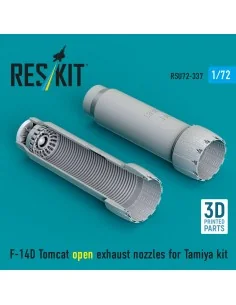 F-14D Tomcat open exhaust nozzles for Tamiya kit (3D Printed), 1/72...
