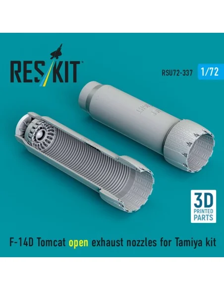 F-14D Tomcat open exhaust nozzles for Tamiya kit (3D Printed), 1/72...