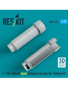 F-14D Tomcat open exhaust nozzles for Tamiya kit (3D Printed), 1/72... 2