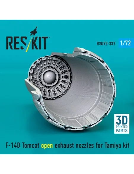 F-14D Tomcat open exhaust nozzles for Tamiya kit (3D Printed), 1/72...