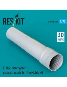 F-104J Starfighter exhaust nozzle (3D Printed) for Fine Molds, 1/72...