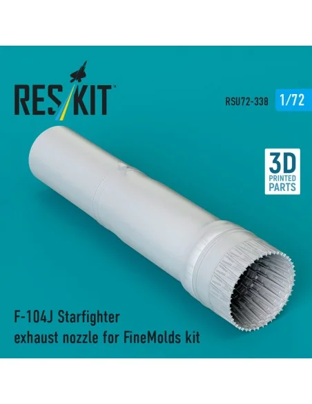 F-104J Starfighter exhaust nozzle (3D Printed) for Fine Molds, 1/72...