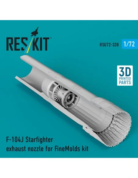 F-104J Starfighter exhaust nozzle (3D Printed) for Fine Molds, 1/72...