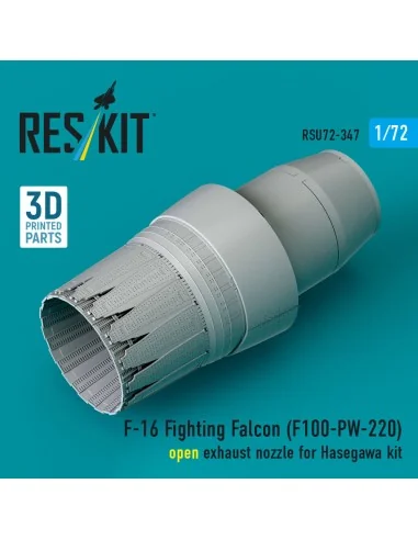 F-16 Fighting Falcon (F100-PW-220) open exhaust nozzle (3D Printed)...