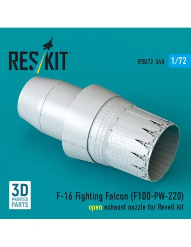 F-16 Fighting Falcon (F100-PW-220) open exhaust nozzle (3D Printed)...