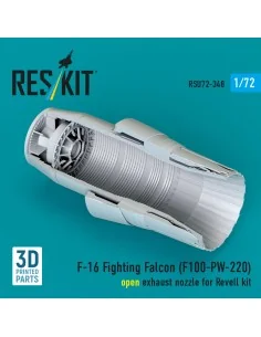 F-16 Fighting Falcon (F100-PW-220) open exhaust nozzle (3D Printed)... 2