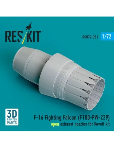 F-16 Fighting Falcon (F100-PW-229) open exhaust nozzle (3D Printed)...