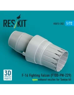 F-16 Fighting Falcon (F100-PW-229) open exhaust nozzle (3D Printed)...