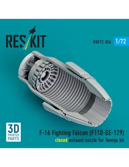 F-16 Fighting Falcon (F110-GE-129) closed exhaust nozzle (3D Printe...