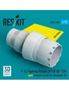 F-16 Fighting Falcon (F110-GE-129) open exhaust nozzle (3D Printed)...