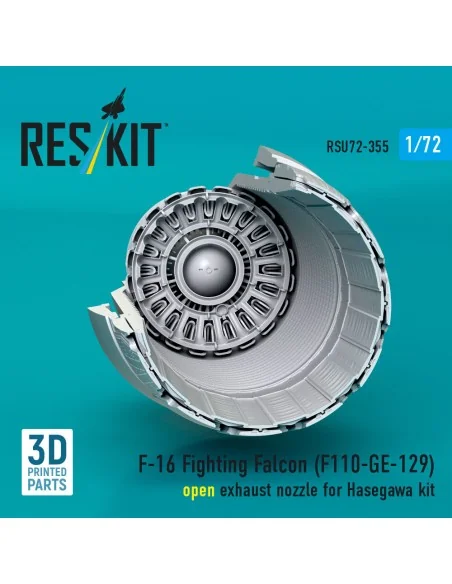 F-16 Fighting Falcon (F110-GE-129) open exhaust nozzle (3D Printed)...