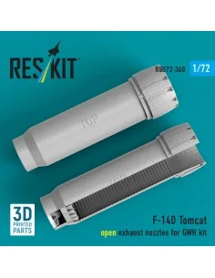 F-14D Tomcat open exhaust nozzles for GWH kit (3D Printed), 1/72 - ... 2