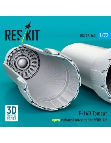F-14D Tomcat open exhaust nozzles for GWH kit (3D Printed), 1/72 - ...