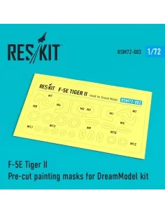 F-5E Tiger II Pre-cut painting masks for DreamModel kit, 1/72 - Res...