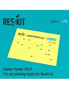 Hawker Hunter FGA.9 Pre-cut painting masks for Revell kit, 1/72 - R...
