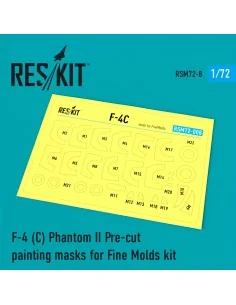 F-4C Phantom II Pre-cut painting masks for FineMolds kit, 1/72 - Re...