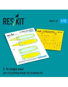 [NO_DESC] F-16 single-seat pre-cut painting masks for Academy, 1/72...