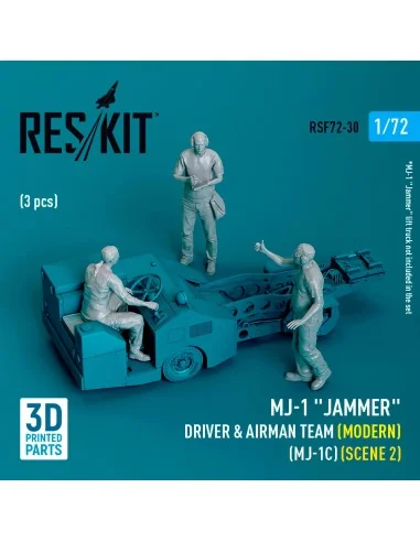 MJ-1 Jammer Driver & airman team (Modern) (MJ-1C) (scene 2) (3 pcs)...