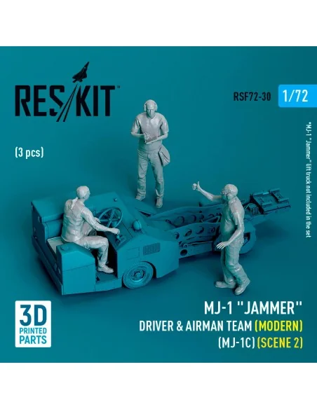 MJ-1 Jammer Driver & airman team (Modern) (MJ-1C) (scene 2) (3 pcs)...