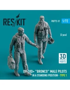 OV-10D+ Bronco male pilots (in a standing position - type 1) (2 pcs...