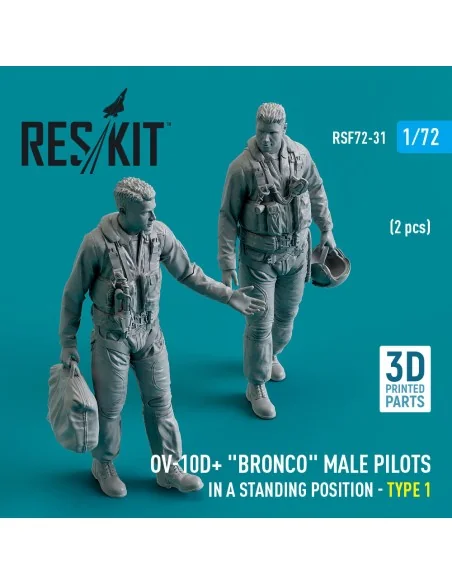 [NO_DESC] OV-10D+ Bronco male pilots (in a standing position - type...