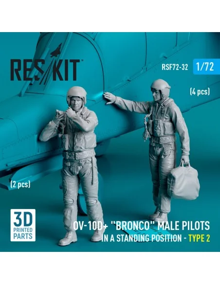 OV-10D+ Bronco male pilots (in a standing position - type 2) (2 pcs...