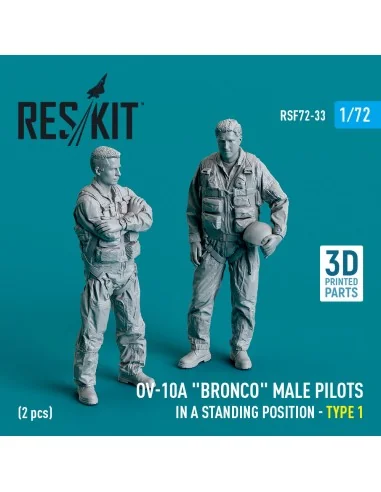 OV-10A Bronco male pilots (in a standing position - type 1) (2 pcs)...