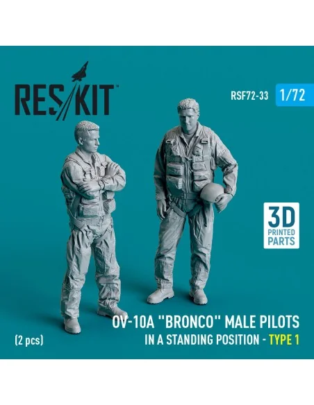 OV-10A Bronco male pilots (in a standing position - type 1) (2 pcs)...