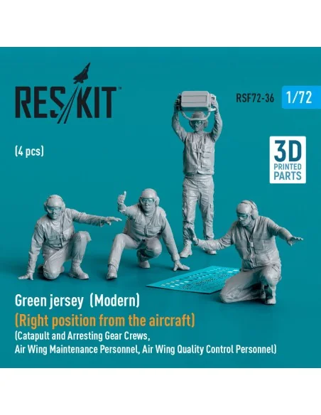 Green jersey (Modern) (Right position from the aircraft) Catapult a...