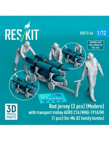 Red jersey (3 pcs) (Modern) with transport trolley AERO 21A (MHU-19...