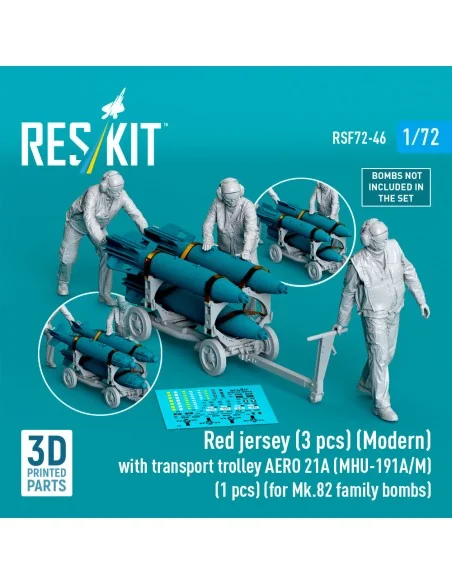 Red jersey (3 pcs) (Modern) with transport trolley AERO 21A (MHU-19...