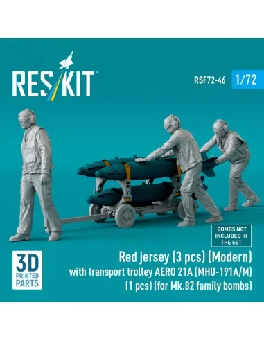 Red jersey (3 pcs) (Modern) with transport trolley AERO 21A (MHU-19...