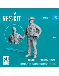 F-105 (D, F, G) Thunderchief male pilot (in a standing position - t...