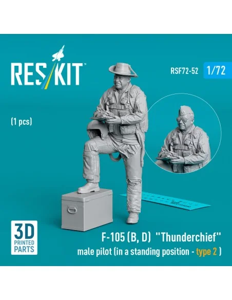 F-105 (D, F, G) Thunderchief male pilot (in a standing position - t...